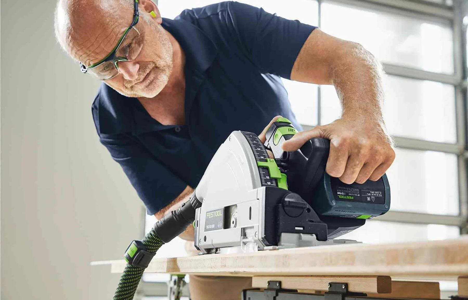 FESTOOL TSC 55K 18V 160mm Cordless Plunge Saw 5.2Ah XL Set in